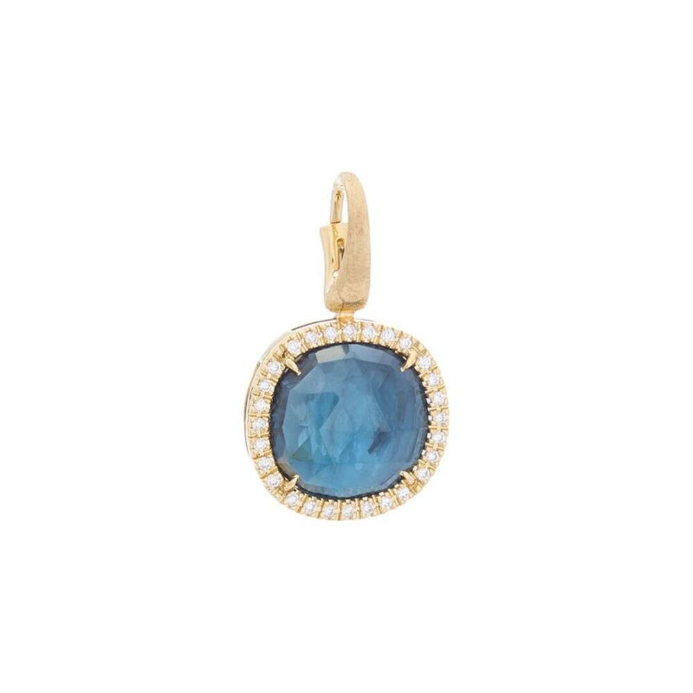 Marco Bicego Jaipur Color 18K 7.80 Ct. Tw. Diamond & London Blue Topaz Pendant